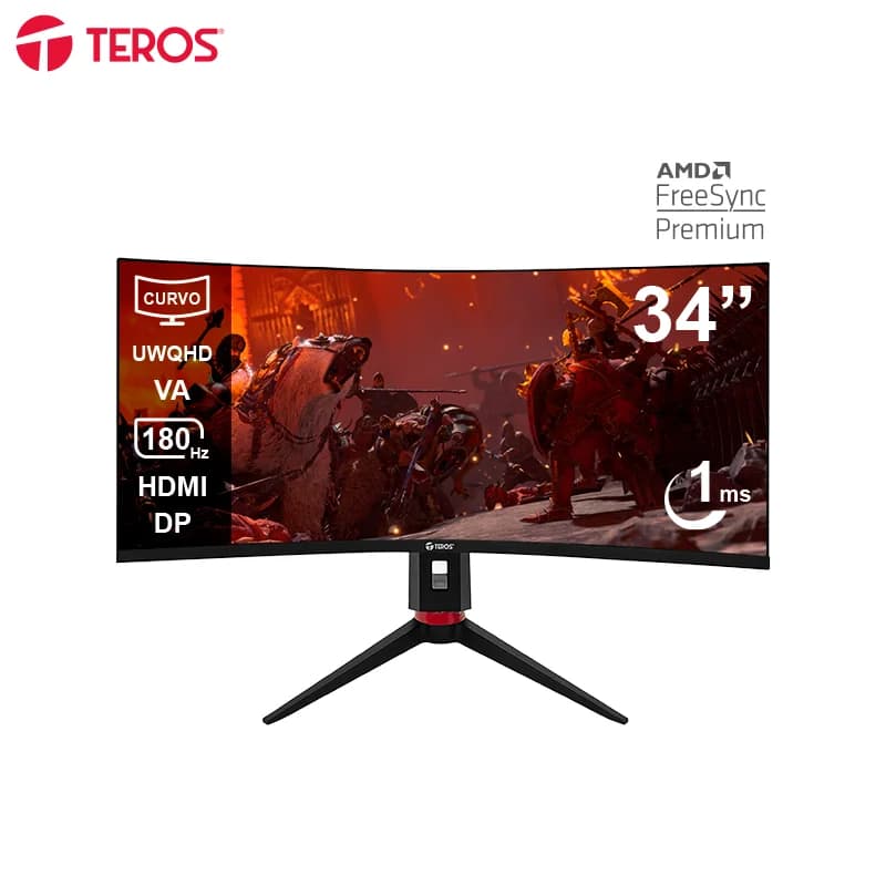 MON TE 34\'' WQHD  180HZ 1MS CV
